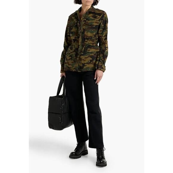 Nili Lotan Jackets & Blazers - Nili Lotan Wren Jacket XS Green Camo Military Utility Cargo Cotton